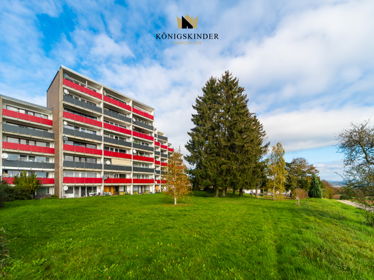 Gemütliche 1-Zimmer-Wohnung mit Balkon und Aussicht in Starzach