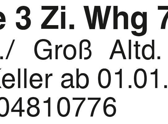 günstige 3 Zi. Whg.