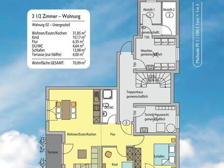 NEUBAU: 3,5 Zimmer UG-Whg. in 97944 Kupprichhausen