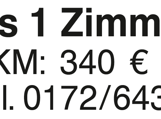 1 Zimmer