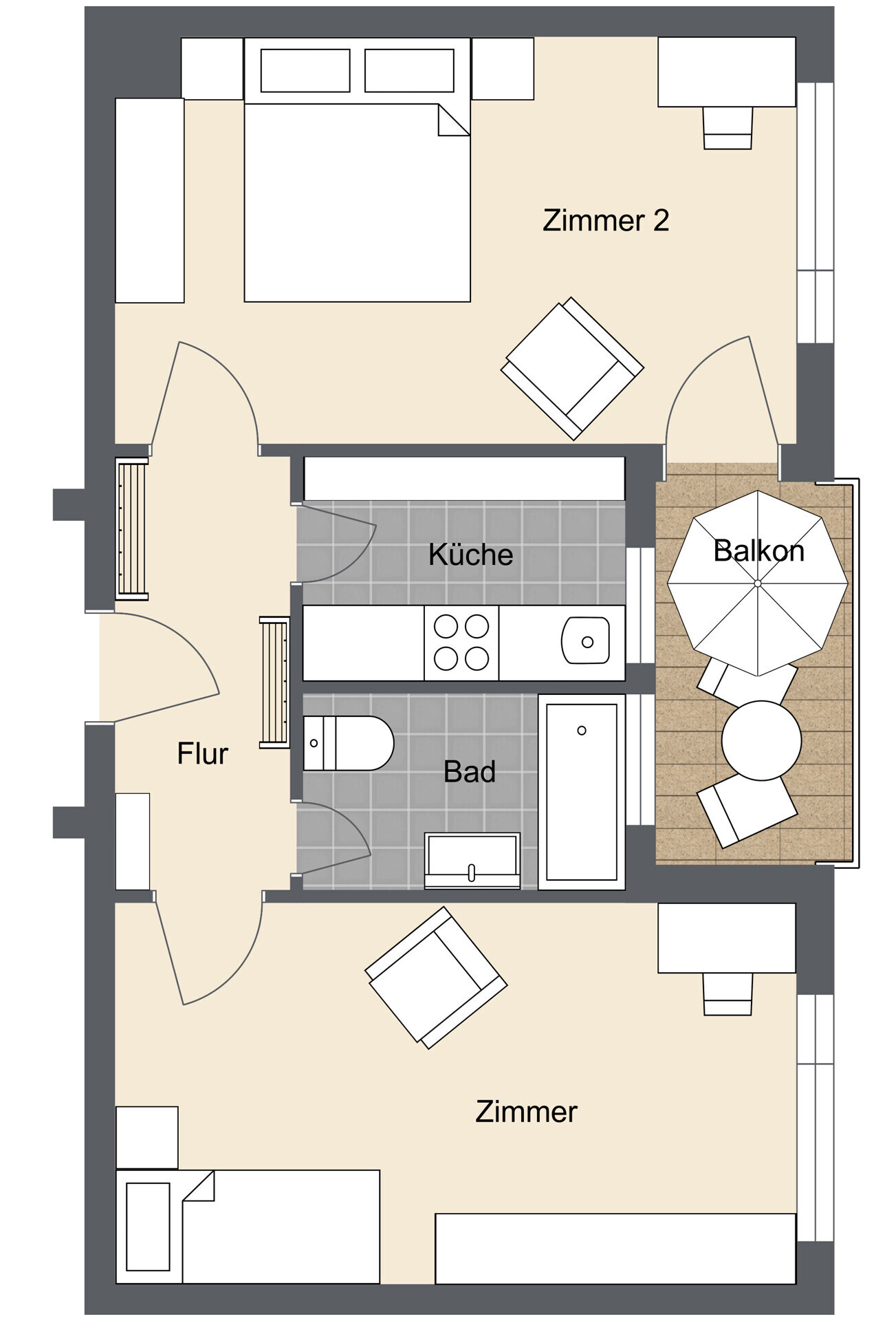 Charmante 2-Zimmer-Wohnung, Ulm - Mitte – 89073 Ulm, 89073 Ulm – Vorschaubild 16