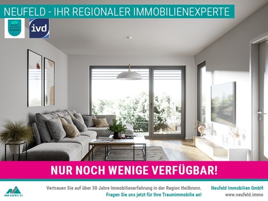 *ERSTBEZUG* Eindrucksvolle 1-Zimmer Wohnung mit Loggia im Heilbronner Zentrum zu vermieten!