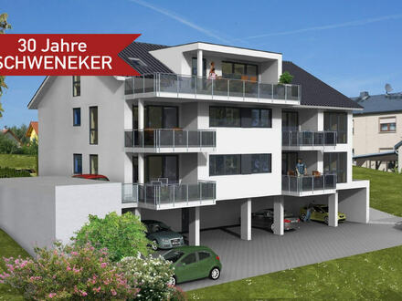 Großzügige, helle 3-Zimmer-Neubauwohnung mit überdachtem Balkon und schönem Blick in Hiddenhausen-Schweicheln!