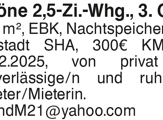 Schöne 2,5-Zi.-Whg., 3. OG