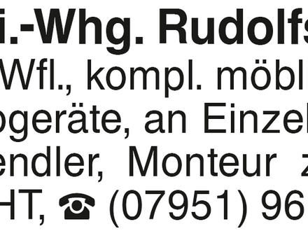 2 1/2 Zi.-Whg. Rudolfsberg
