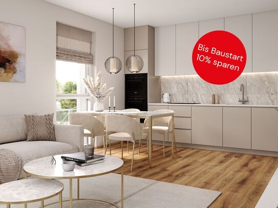 Helles, südostseitiges Apartment mit großem Balkon | 2 Zimmer | Provisionsfrei