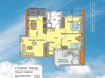 NEUBAU: 3,5 Zimmer DG-Whg in 97944 Kupprichhausen