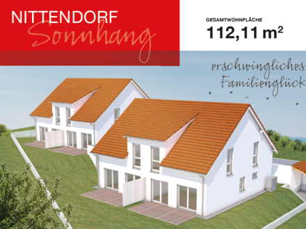 Moderne Doppelhaushälfte am Sonnhang in Nittendorf