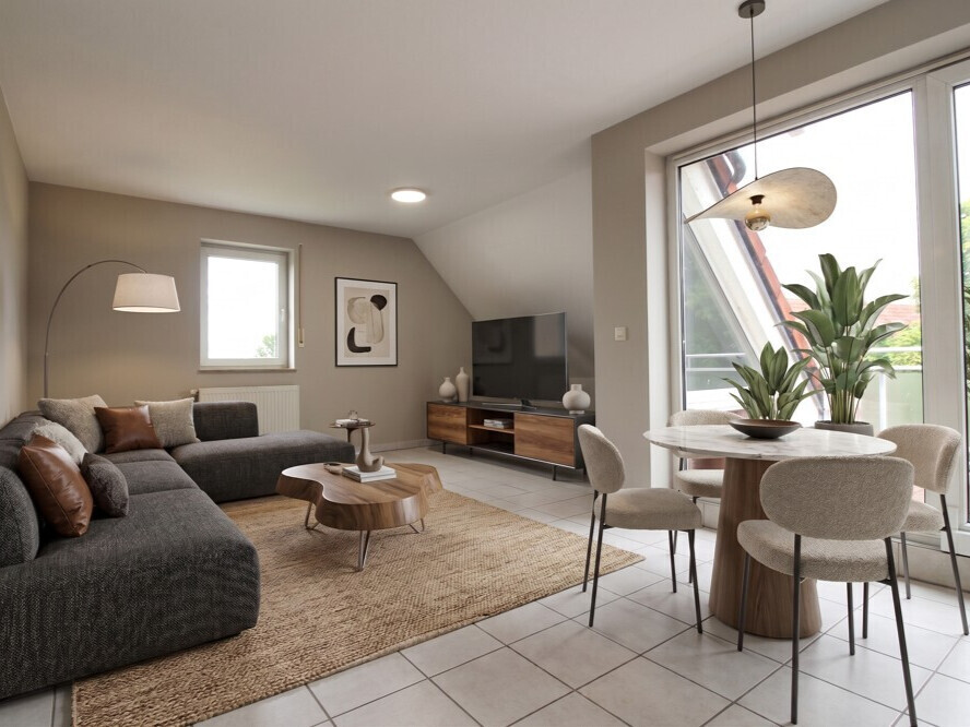                                                               Ger&auml;umige 3-Zimmer-Wohnung mit Balkon und Garage in H&uuml;ttenfeld (Lampertheim)                                                       in Lampertheim (Bergstraße)