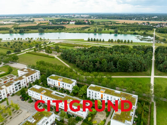 Beim Riemer Landschaftspark - Helles Penthouseflair mit sonniger Dachterrasse und Blick ins Grüne