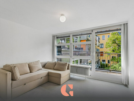 Maxvorstadt/Uni-Nähe - Stilvolles Apartment mit Süd-Balkon in begehrter Lage