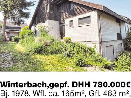 Winterbach,gepf. DHH 780.000€ Bj. 1978, Wfl. ca. 165m², Gfl. 463 m², ÖZH,...