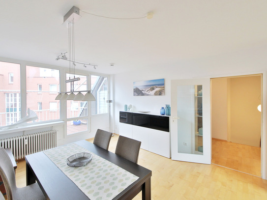 Helle 3-Zimmer-Maisonette-Wohnung in zentraler City-Lage mit Dachterrasse und Aufzug