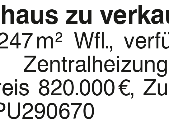 Reihenhaus zu verkaufen