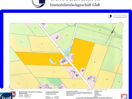 ca. 5,6 ha Acker- und Grünland und 0,5 ha Forstfläche in Westerstederfeld