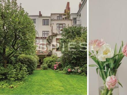 Stilvolle Maisonette-Wohnung mit Garten im Altbremer Haus