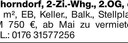 Schorndorf, 2-Zi.-Whg., 2.OG, ca. 56 m², EB, Keller., Balk., Stellplatz,...