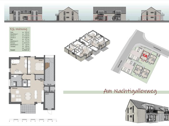 +++Neubauprojekt " Am Nachtigallenweg" - Hochwertige Komfortwohnungen mit perfekter Raumaufteilung in guter Lage nähe M…