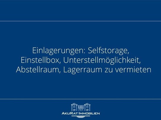 Lagerfläche, Self Storage, Einlagerungsmöglichkeit in Weilheim zu vermieten