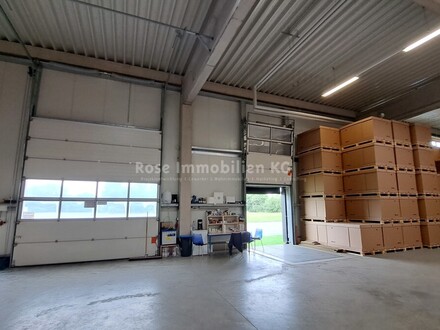 ROSE IMMOBILIEN KG: Lager-/Produktionsflächen mit Rampen und Rolltor!