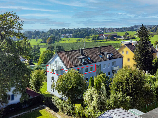 Lindau am Bodensee! Großzügige 3,5 Zimmer-Wohnung mit Berg- und Teil-Seesicht