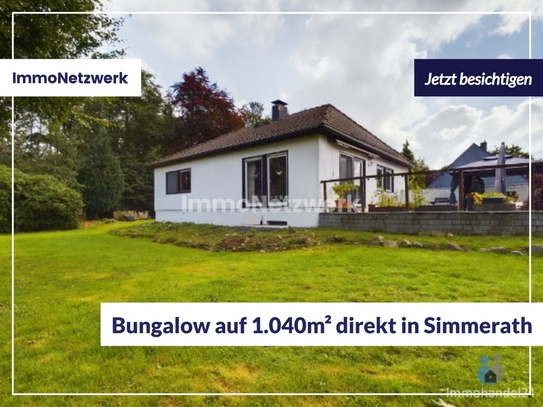 vollunterkellerter Bungalow mit Stellplätzen & Garage auf 1040 m² direkt in Simmerath