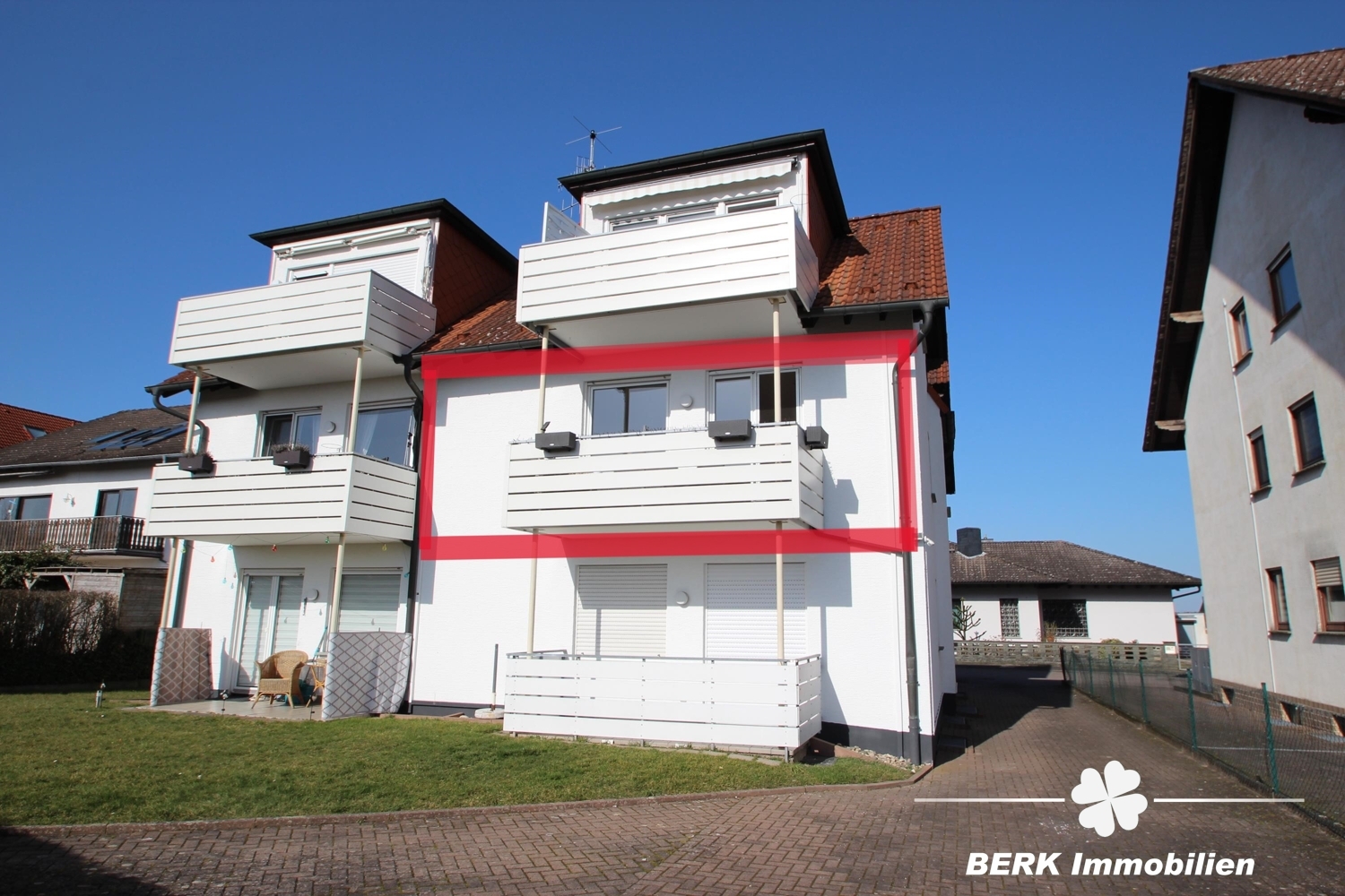 Immobilie in Mainhausen - BERK Immobilien - Ruhige Feldrandlage! Moderne 3-Zimmer-Wohnung mit Balkon & Stellplatz - Bild 0