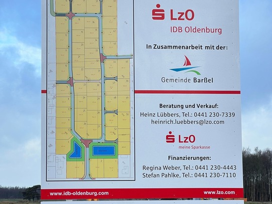 Baugebiet "Barßelermoor-Hauptstraße" in der Gemeinde Barßel