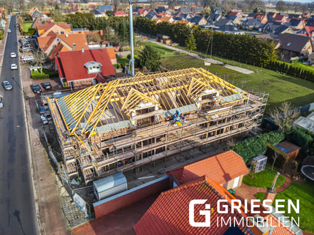 Erstklassiger Neubau in zentraler Lage von Rütenbrock - diese Obergeschosswohnung hat alles was Sie suchen! Ohne zusätz…