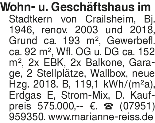 Wohn-/Geschäftshaus