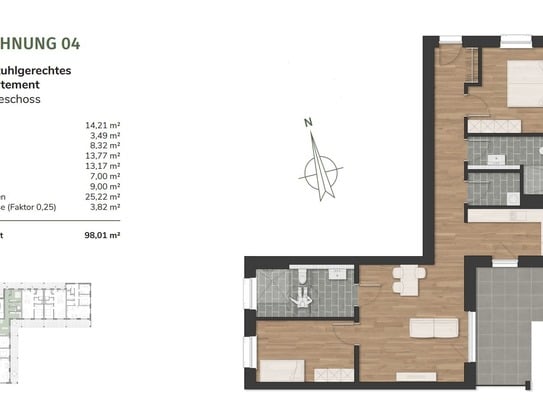 Wohnen am Urwald - 17 moderne Eigentumswohnungen in Neuenburg - Wohnung 4