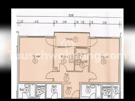 [TAUSCHWOHNUNG] Schöne 2 Zimmer Wohnung in ruhiger Lage