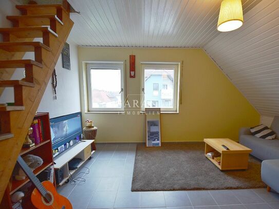 *** Attraktive Kapitalanlage: 2 1/2 Zimmer-Dachgeschoss-Wohnung im Herzen von Hockenheim ***