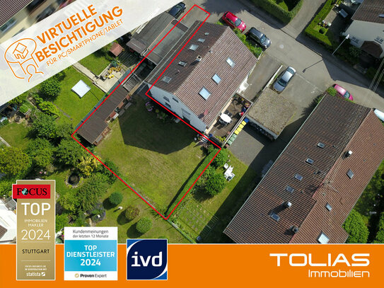 Kaufen und losbauen: Genehmigtes Baugrundstück 260 m² in attraktiver Lage in Benningen