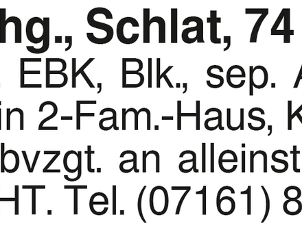 2-Zi.-Whg., Schlat, 74 m2