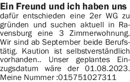 Vermietung 2-3 Zimmer-Wohnungen