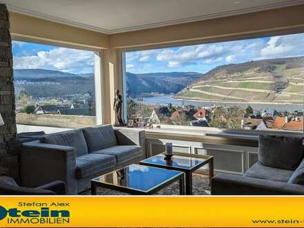 Beeindruckendes EFH mit exklusivem 180-Grad-Panorama-Rheinblick auf 1210 m² Grundstück in Bestlage!