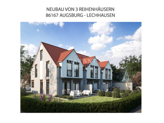 Neubau - Geräumiges Reiheneckhaus mit Garage in traumhafter Lage von Augsburg!