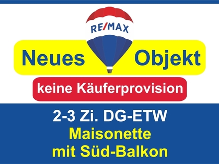 Keine Käuferprovision! Kaufen Sie ab 399/,- mtl.* DG-ETW über 2 Etagen !