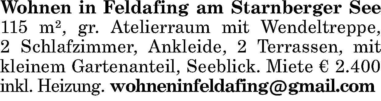                                                               Wohnen in Feldafing am Starnberger See                                                       in Feldafing (Starnberg)