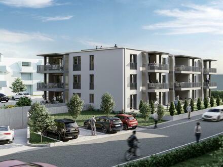 Rathausgärten Ludwigshafen: Neubau 3-Zimmer- Wohnung mit großem Südbalkon / Teilseesicht