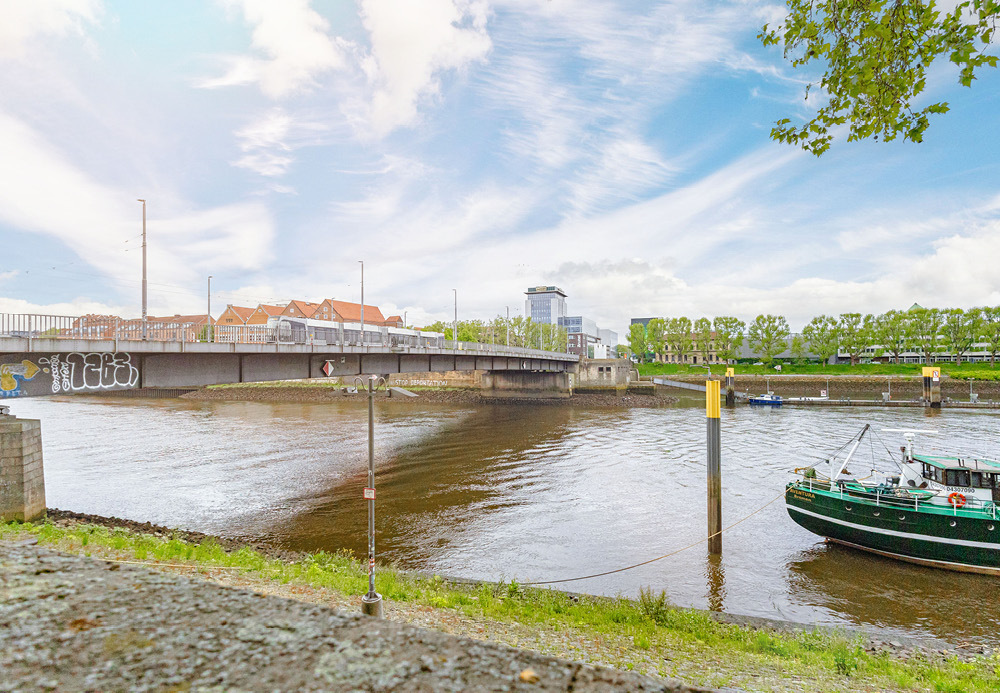 Zentral Wohnen: Moderne 2-Zimmer-Wohnung mit herrlichem Blick auf die Weser - Foto 3