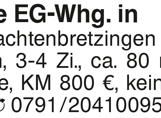 Schöne EG-Wohnung