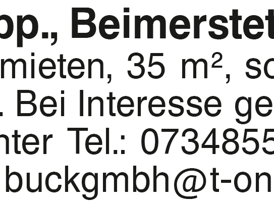 1-Zi.-App., Beimerstetten