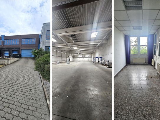 Produktions- & Lagerfläche + Büro im Gewerbepark Wiedemar, 2 Rolltore, Rampe, SP mgl.