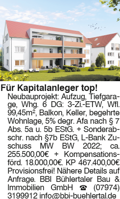 Für Kapitalanleger top