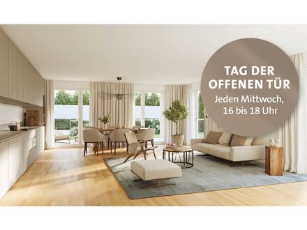 Mit großzügigem Garten in Süd-West-Ausrichtung: charmante 4-Zimmer-Wohnung mit hohem Wohnkomfort.