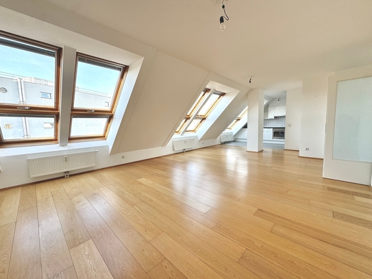 Architektur trifft Wohnkomfort: Eleganz auf 118m² - Dachterrasse mit Weitblick - Innenhoflage