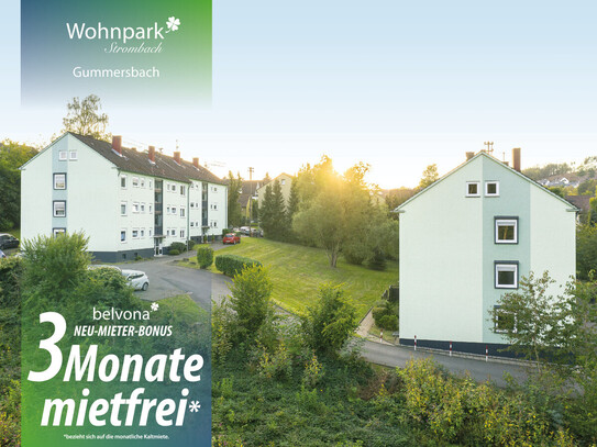 3 Monate mietfrei: Frisch sanierte 3 Zimmer-Ahorn-Luxuswohnung im Wohnpark Strombach!