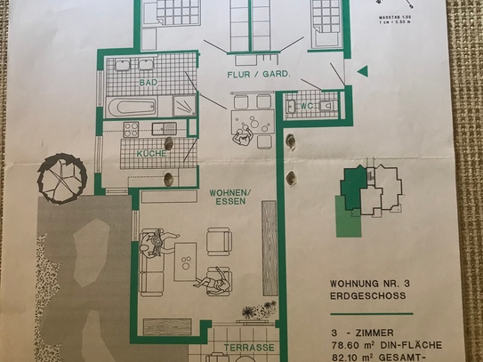 3,5 Zimmerwohnung Flein 83 qm